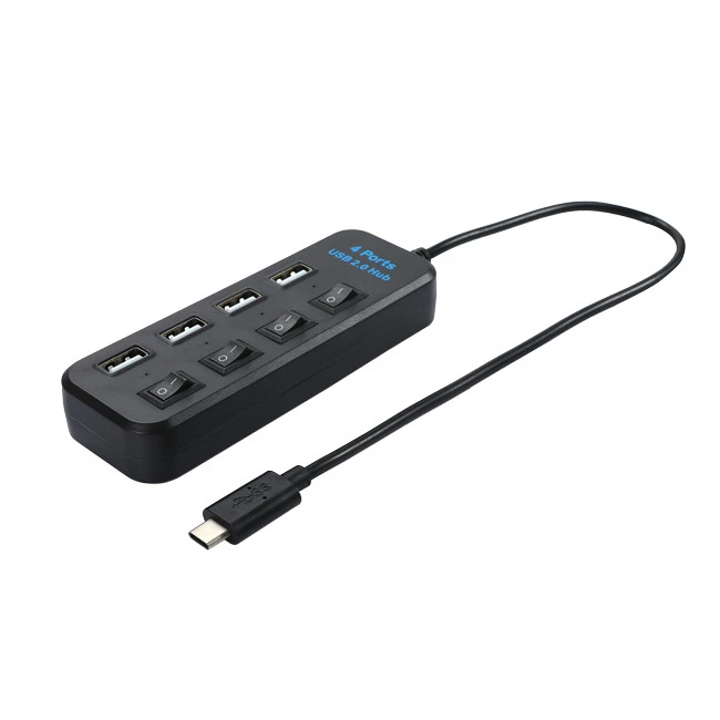 {{0}}전원 스위치가 있는 포트 USB 2.0 데이터 허브