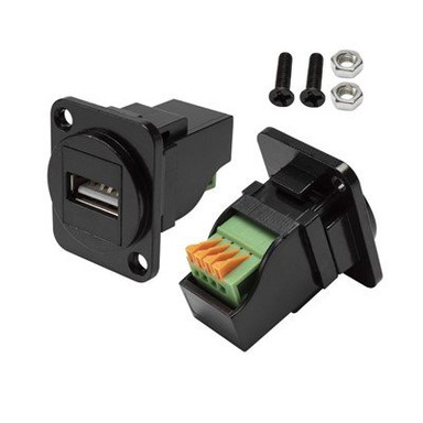 D형 모듈 USB 2.0 터미널 블록에 대한 A형 암