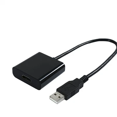 USB 2.0 표준 HDMI 어댑터 케이블에 대한 남성