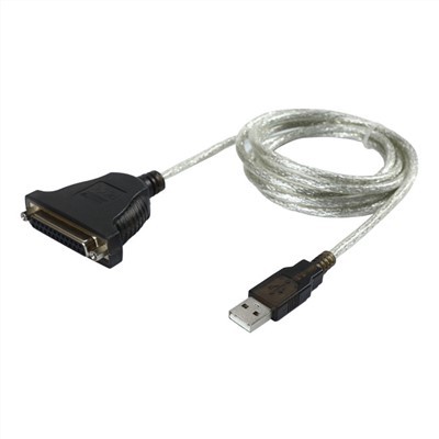 USB 2.0 DB25 IEEE-1284 병렬 프린터 케이블에 연결