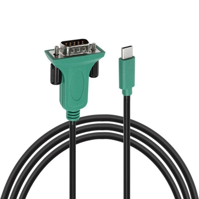 RS232 DB9 직렬 어댑터 변환기 케이블에 USB-C