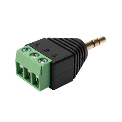 3.5mm(1/8") 스테레오 TRS 수 잭 - AV 3-나사 터미널 블록