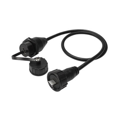 USB 유형 C 수 - USB C 암 플러시 패널 마운트 연장 케이블