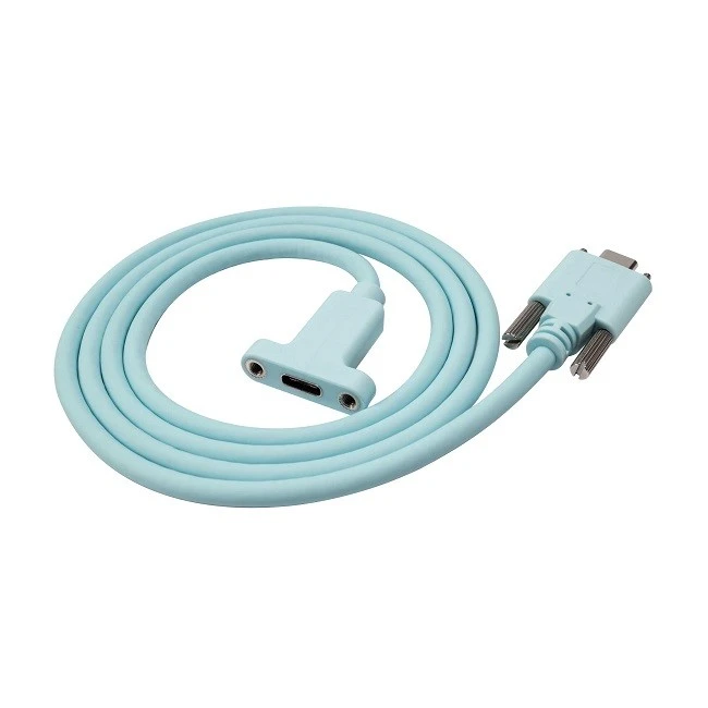 USB C Male To USB Type C Female With Dual Screw Cable