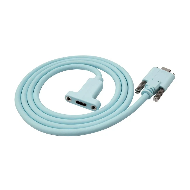 이중 나사 케이블이 있는 USB C 남성-USB 유형 C 여성