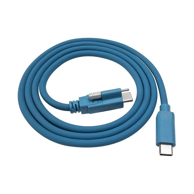 USB Single Screw Lock Type-C To C Male Cable 10GB Data 3A Power