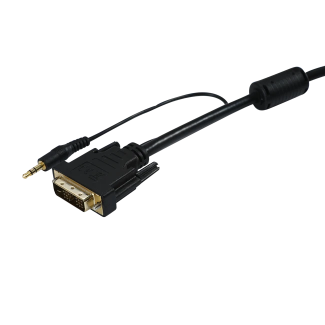 DVI-D male To HDMI male Cable with 3.5mm Audio