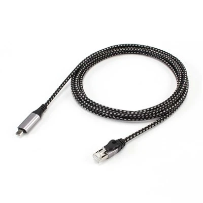 USB 유형 C TORJ45 이더넷 케이블 1000 MBIT/S LAN 케이블